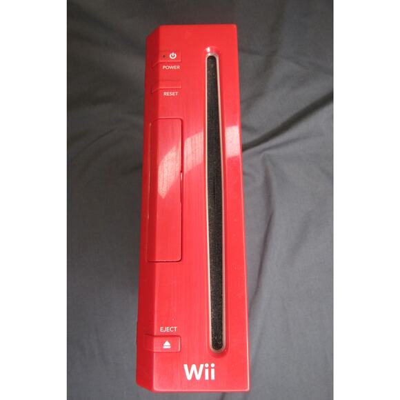 Nintendo Wii Limited Edition RED Video Game Console With Controller Wii Play